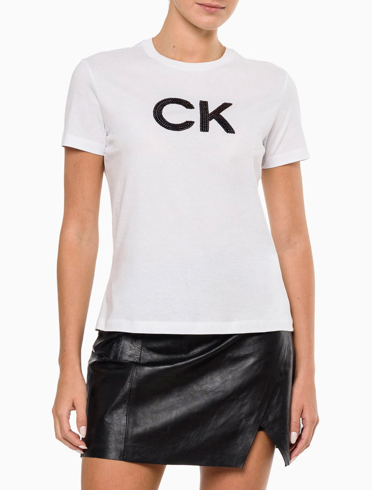 Camiseta Calvin Klein Logo Feminina