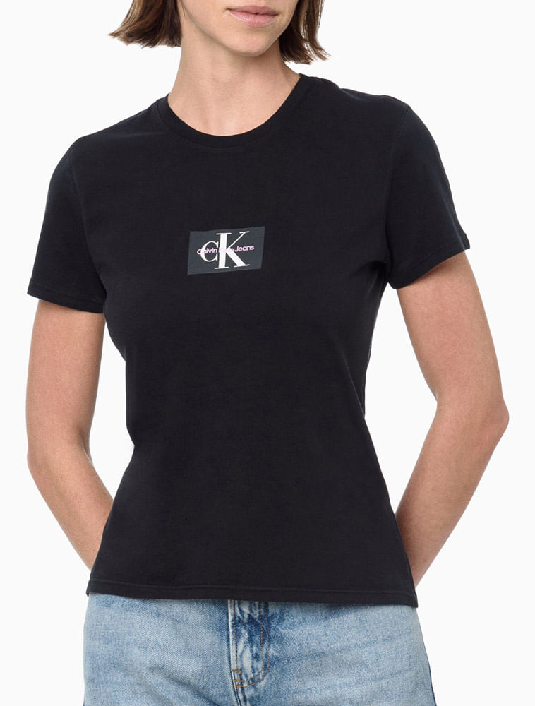 Camiseta Calvin Klein Algodão Rosa, Blusa Feminina Calvin Klein Nunca  Usado 90601305