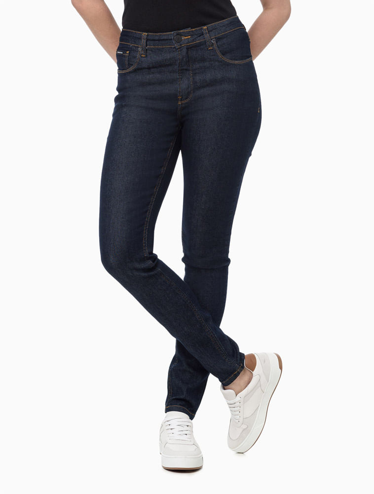 Calça Jeans Feminina Skinny com Stretch Cintura Alta Calvin Klein Jeans -  Calvin Klein