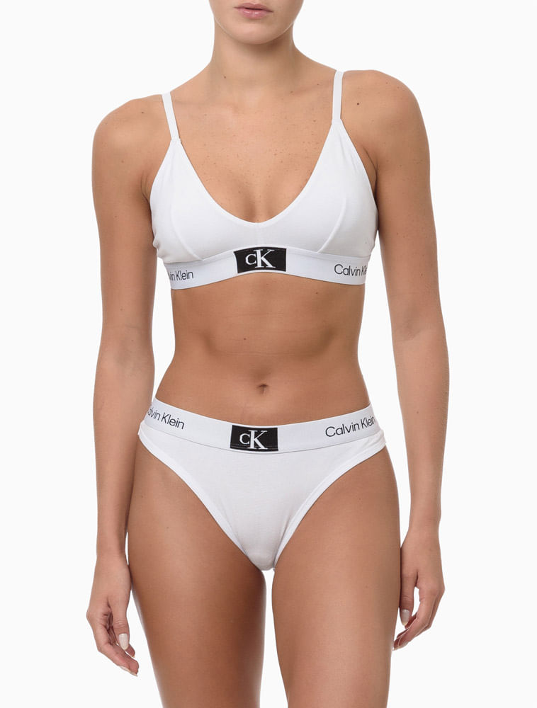 Sutiã Push-Up Bojo Tailored Logo - Calvin Klein Underwear - Preto