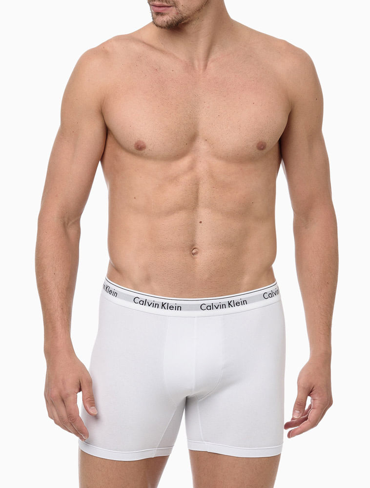 Underwear Boxer Básica Elástico com Logo Cueca Calvin Klein - Calvin Klein