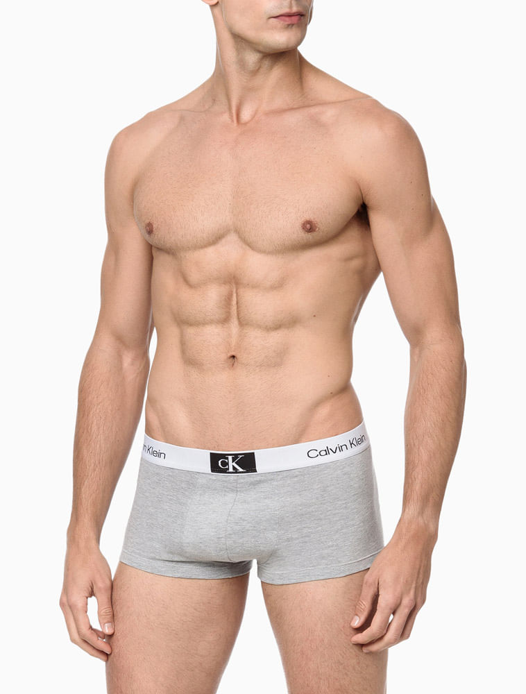 Cueca Masculina Low Rise Trunk Cotton 1996 Calvin Klein Underwear - Mescla Menor preço em Cueca Masculina Low Rise Trunk Cotton 1996 Calvin Klein Underwear - Mescla