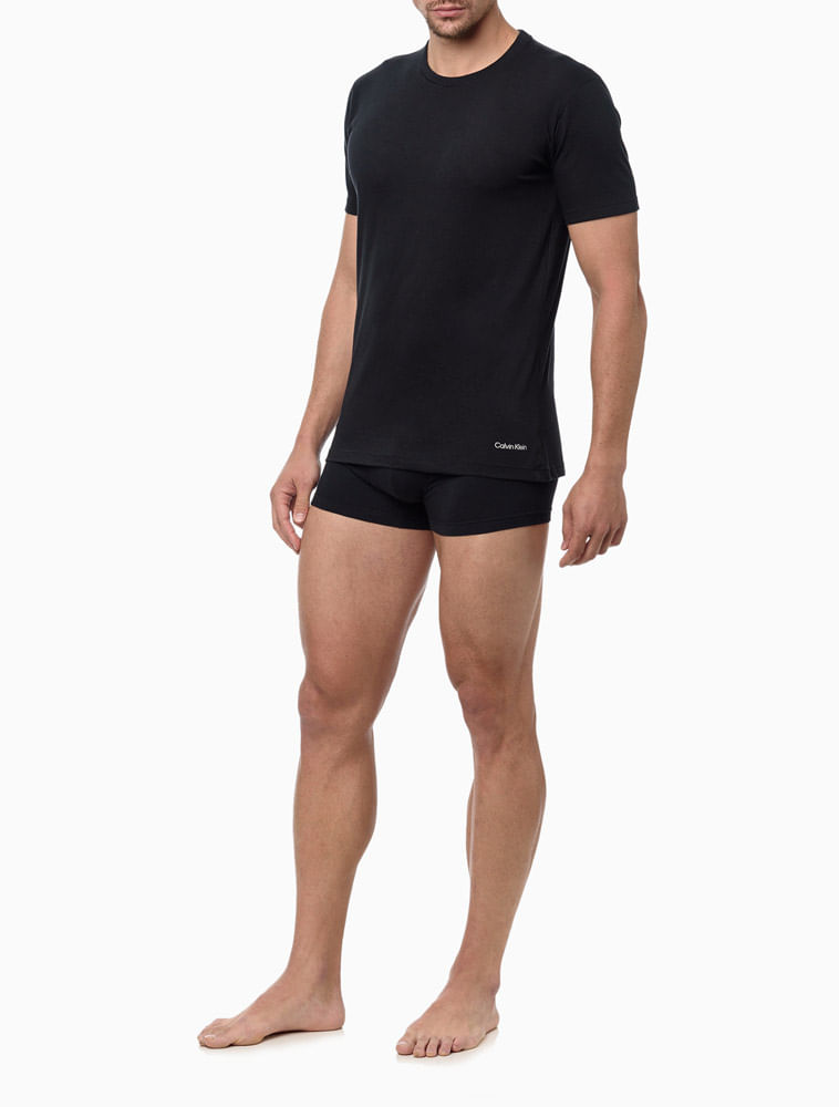 Kit 1 Camiseta Masculina E 2 Cuecas Trunk - Calvin Klein