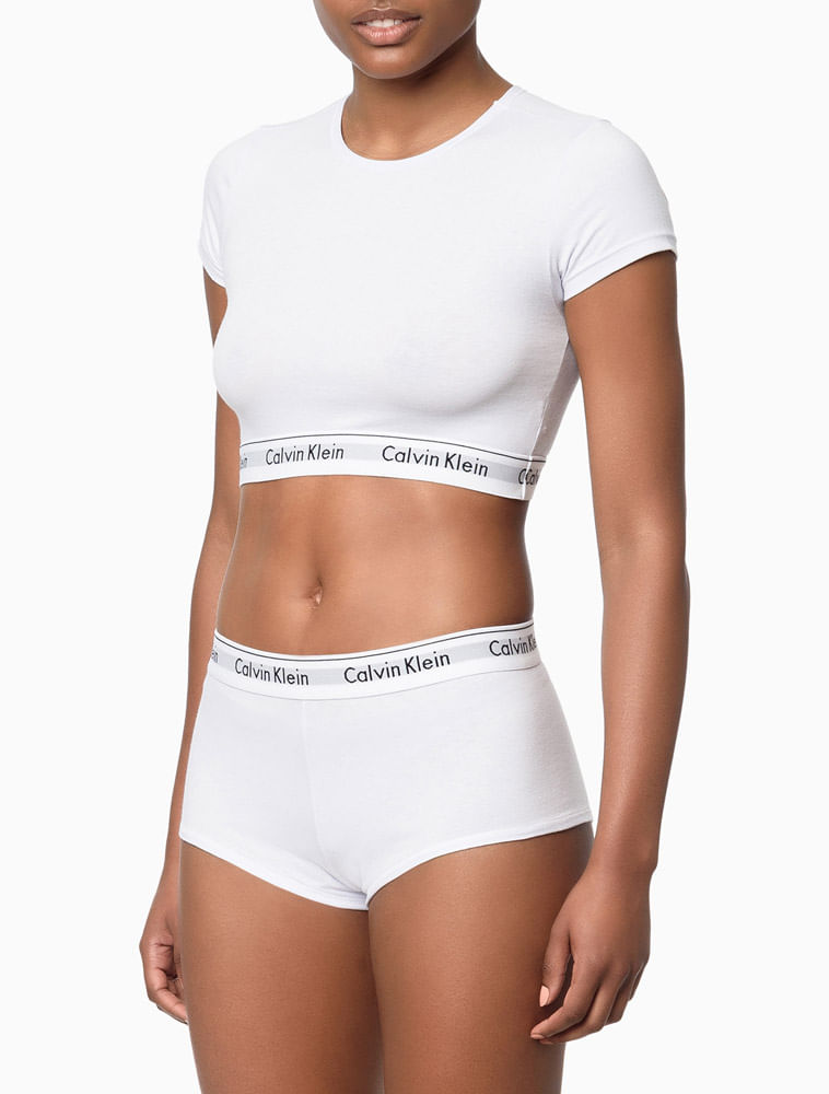 CalcinhaBoyshortModernCottonCalvinKleinUnderwear-Branco