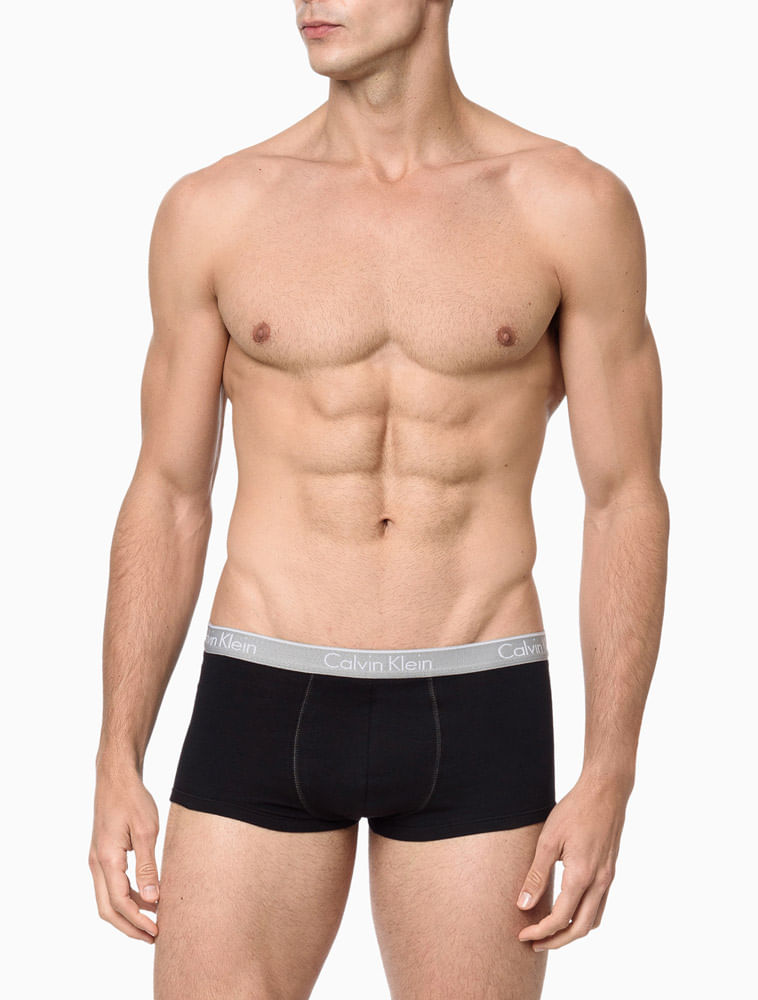 Kit De Cuecas Low Rise Trunk - Calvin Klein Underwear - Preto