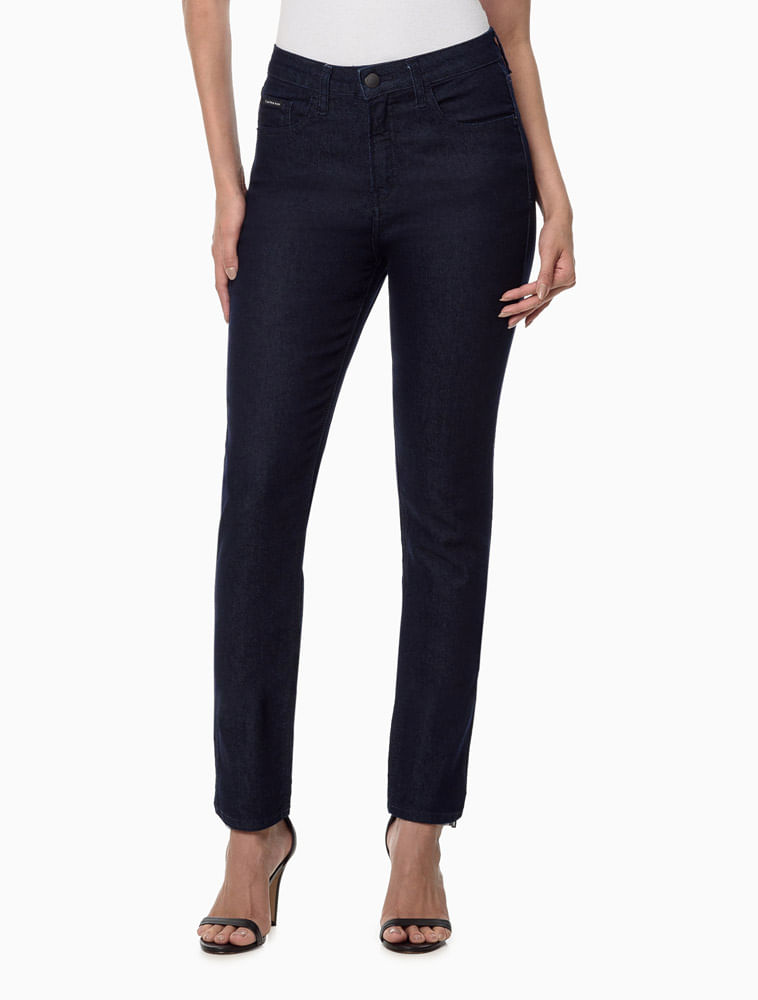 Calça Jeans Fem Calvin Klein High Rise Skinny - Compre Online