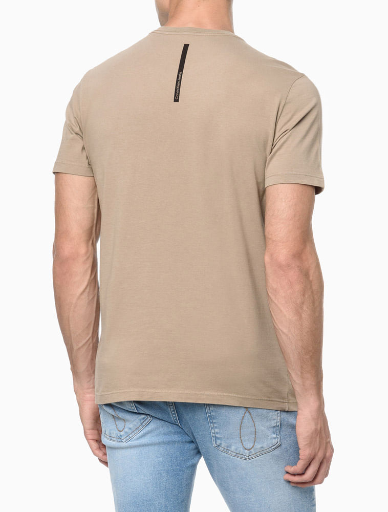 Camiseta Re issue peito, Calvin Klein, Masculino, Branco, P