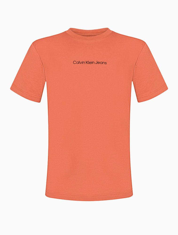 Regata Infantil Calvin Klein Kids Logo Coral - Compre Agora