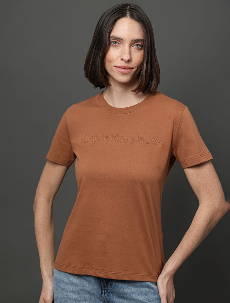 Camisetas Femininas Roupa Feminina Calvin Klein Camiseta Feminina