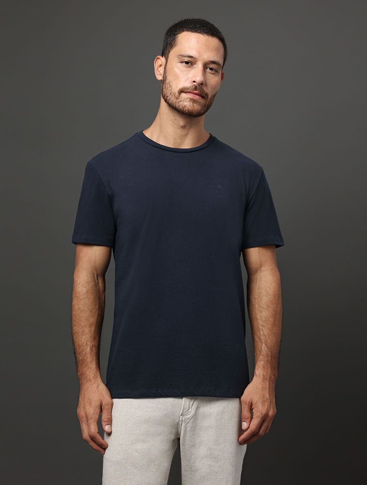 トップス o.ck Camiseta Masculina Address Calvin Klein Jeans - Calvin Klein